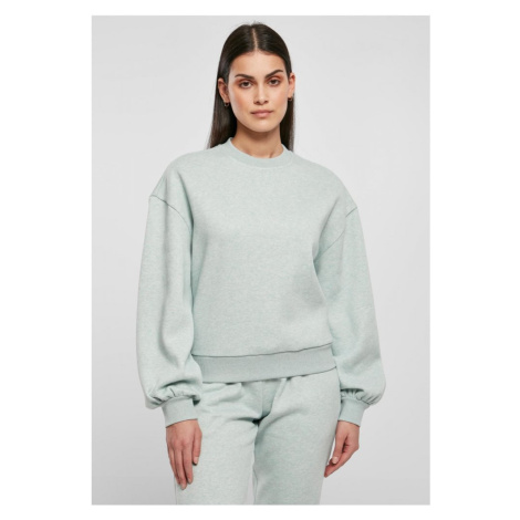 Ladies Oversized Color Melange Crewneck - salvia melange Urban Classics