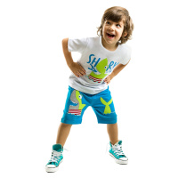 Denokids Shark Island Boy's T-shirt Shorts Set