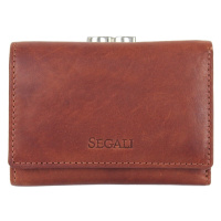 SEGALI Dámská kožená peněženka SG-2870 koňak