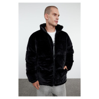 Trendyol Men's Black Plush Fabric Lined Padded Winter Puffer Coat