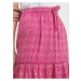 Tmavě růžová dámská vzorovaná sukně ORSAY