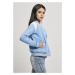 Ladies Inset College Sweat Jacket - clearwater/whitesand