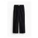 H & M - MAMA Kalhoty z lněné směsi Before & After - černá