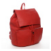 Designový dámský koženkový batoh Ilijana, červená