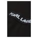 Šaty karl lagerfeld jeans klj fitted lslv tee dress black