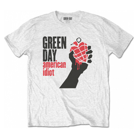 Green Day tričko, American Idiot White, pánské RockOff