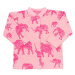 Kojenecký kabátek Baby Service Sloni růžový