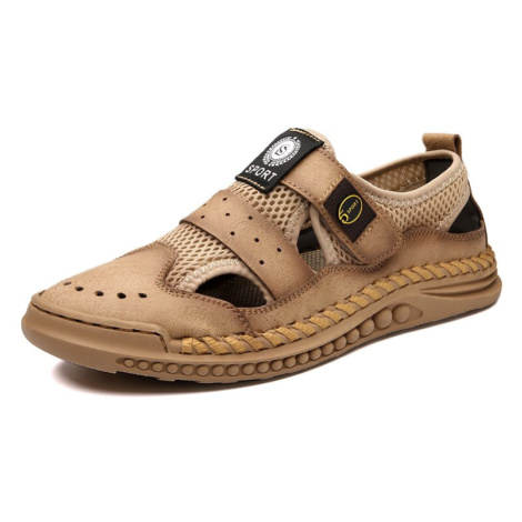 Kožené letní boty prodyšné s pásky MIXI FASHION