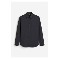 H & M - Košile Regular Fit Easy iron - černá