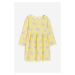 H & M - Šaty z bavlněného žerzeje - žlutá