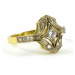 Luxusní zlatý prsteny s diamanty 0029 + DÁREK ZDARMA