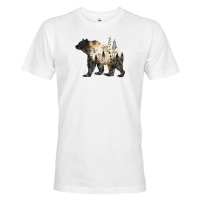 Pánské tričko s potiskem zvířat - Medvěd