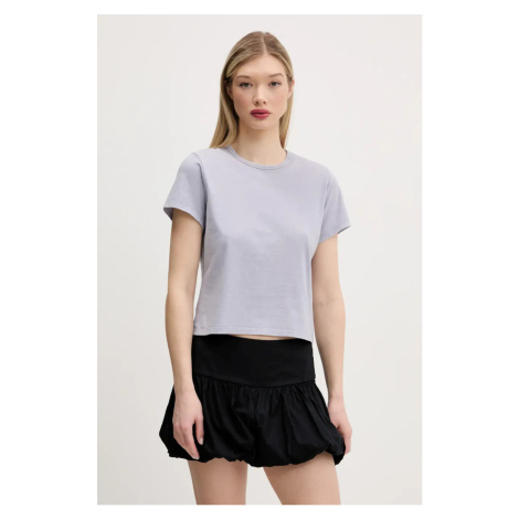 Bavlněné tričko Abercrombie & Fitch modrá barva, KI139-5266