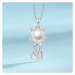 GRACE Silver Jewellery Stříbrná souprava šperků Kitty, stříbro 925/1000, kočka SET2068-YN1016 YE