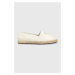 Kožené espadrilky Calvin Klein ESPADRILLE W/HW bílá barva, HW0HW01457