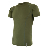 Sensor Merino Active pánské tričko krátký rukáv Safari (zelená)
