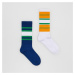 Reserved - Sada 2 párů ponožek - Tmavomodrá