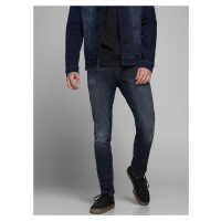 Tmavě modré slim fit džíny Jack & Jones Glenn