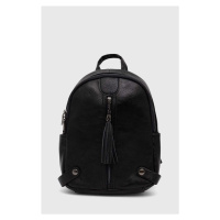 Kožený batoh Answear Lab dámský, černá barva, velký, hladký