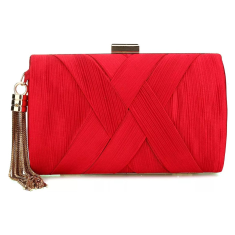 Společenské psaníčko se štrasem Blanca Červená