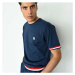 Fila JERSEY STRETCH SS T-SHIRT FRENCH TERRY HORTS PYJAMAS M Pánské pyžamo, tmavě modrá, velikost