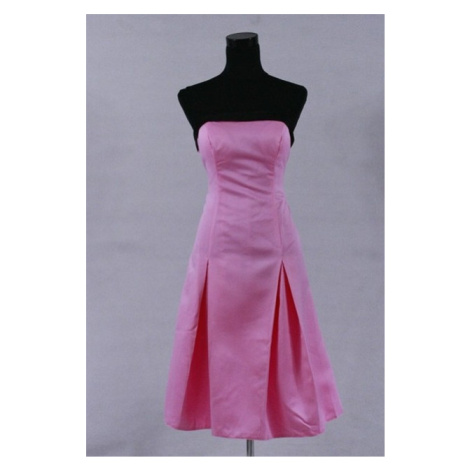 krátké růžové koktejlové společenské šaty