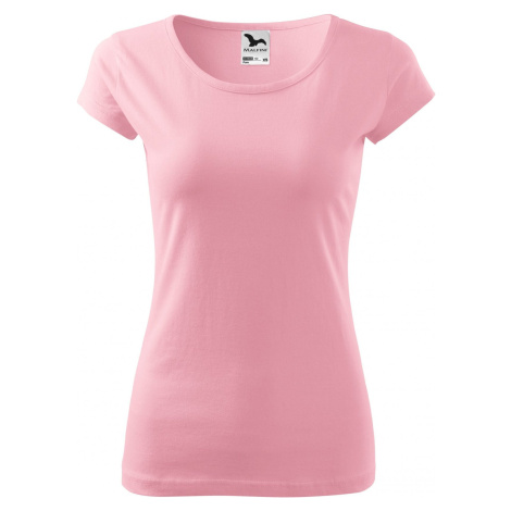 MALFINI® Dámské lehce vypasované bavlněné tričko Malfini s kratšími rukávky