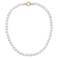 Evolution Group Perlový náhrdelník z pravých říčních perel bílý 22003.1