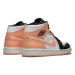 Jordan 1 Mid Arctic Orange Black Toe