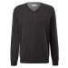 s.Oliver RL KNITTED PULLOVER V-NECK NOOS Pánský svetr, tmavě šedá, velikost