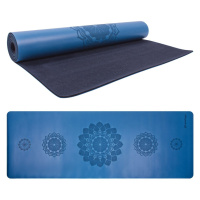 Gumová jóga podložka Sportago Indira 183x66 cm - tmavě modrá - 3 mm
