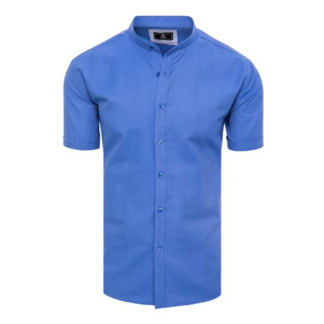 Pánské modré košile se stojáčkem DStreet