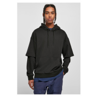 Oversized Doublesleeve Hoody černá