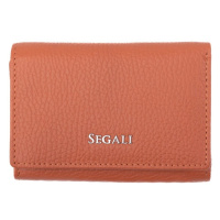 SEGALI Dámská kožená peněženka SG-27106 B Oranžová