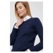 Bavlněný svetr Polo Ralph Lauren tmavomodrá barva