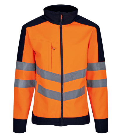 Regatta Pro Hi-Vis Pánská softshellová bunda - reflexní TRA625 Orange