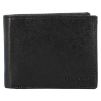 Pánská kožená peněženka na šířku Bellugio Atticus, černá