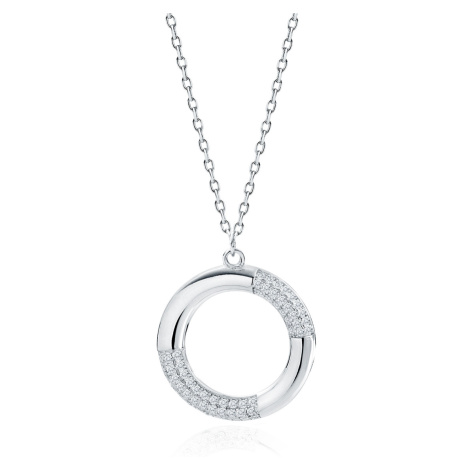 OLIVIE Stříbrný náhrdelník KRUH 7511