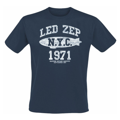 Led Zeppelin tričko, NYC 1971 Navy, pánské Probity Europe Ltd