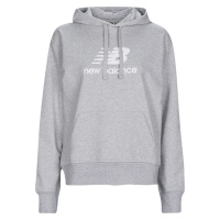 New Balance Essentials Stacked Logo Hoodie Šedá