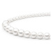 Gaura Pearls Perlový náhrdelník Octavia, sladkovodní perla, stříbro 925/1000 214-34 46 cm Bílá