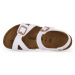 Birkenstock RIO WHITE CALZ S Bílá