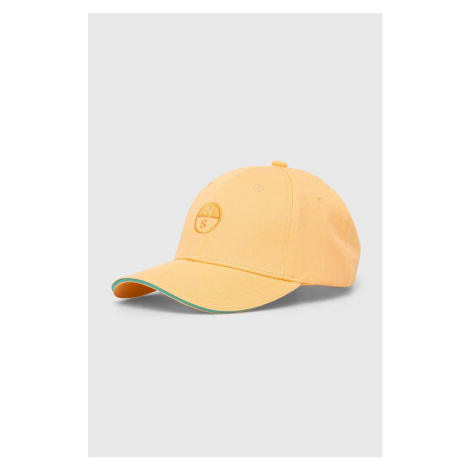 Bavlněná baseballová čepice North Sails oranžová barva, 623261