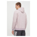 Mikina adidas pánská, růžová barva, s kapucí, melanžová, IR5313