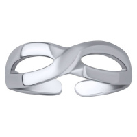 Silvego Stříbrný prsten na nohu Infinity Ursula PRM11662R