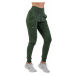 Nebbia High-Waist Loose Fit Sweatpants "Feeling Good" Dark Green Fitness kalhoty