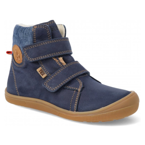 Barefoot dětské zimní boty Koel - Dean Tex wool modré Koel4kids
