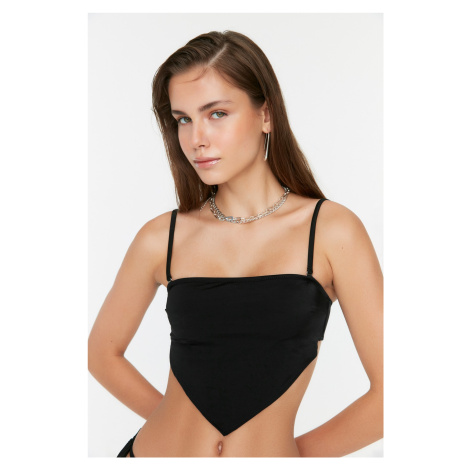 Trendyol Black Triangle Bikini Top