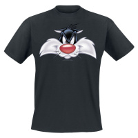 Looney Tunes Sylvester - Big Face Tričko černá
