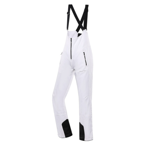 Alpine Pro Gerana Dámské softshellové lyžařské kalhoty LPAB673 bílá